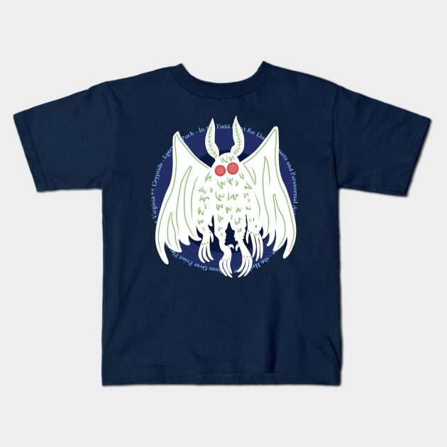 Mothman Kids T-Shirt by Ballyraven